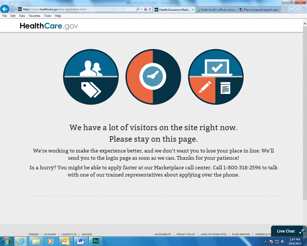 Right site. Healthcare.gov.