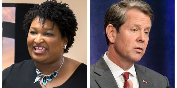 Stacey Abrams and Brian Kemp