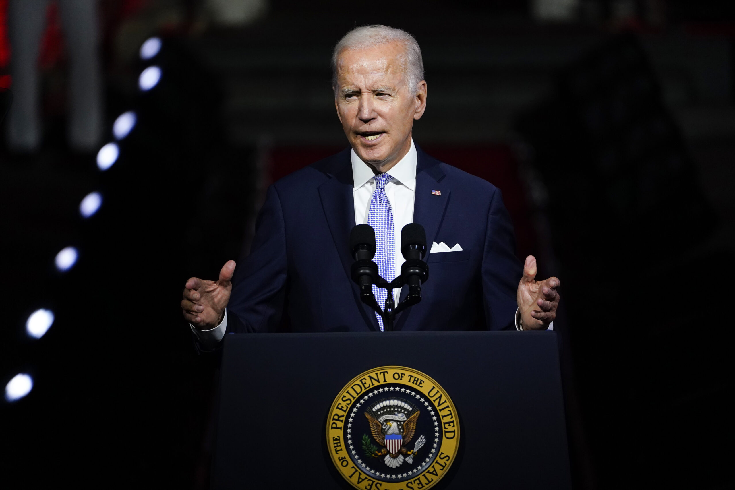 Biden at Independence Hall: Trump, allies threaten democracy – WABE