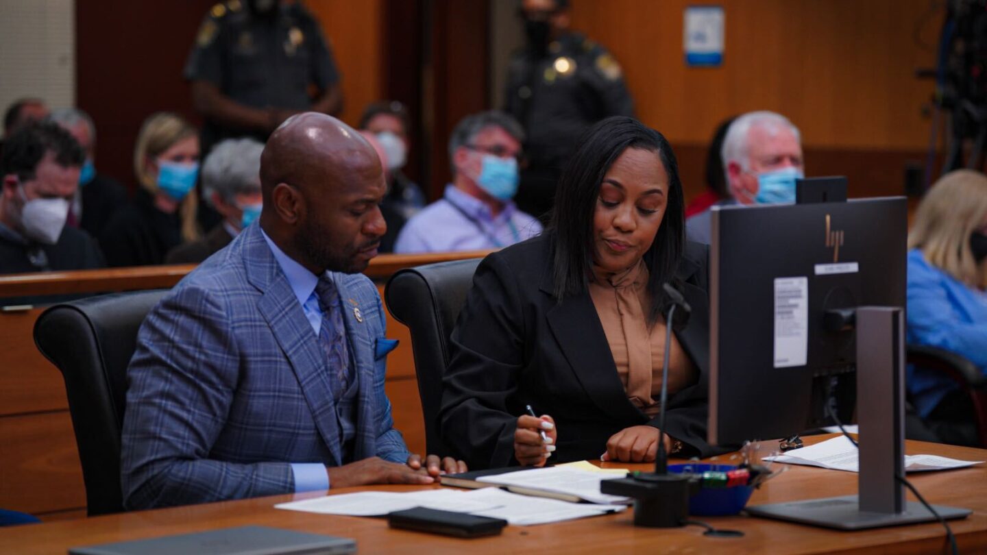 Attorney Fani Willis with Special Prosecutor Nathan Wade in court