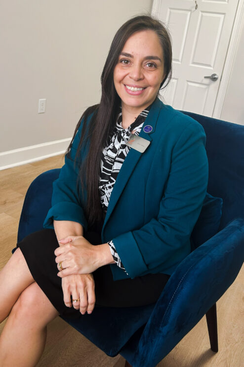 Woman sitting posing for photo