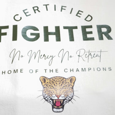 Certified Fighter t-shirt.