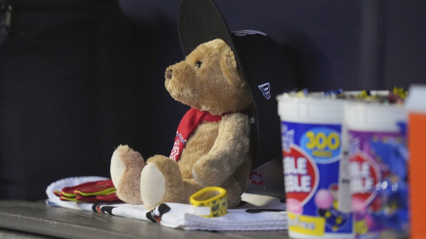 The Atlanta Braves have a new furry friend in the dugout named 'Snitbear' to coincide with their turnaround.