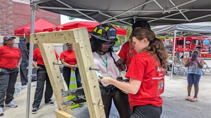 DeKalb and Decatur fire departments hosted a two-day event to celebrate women firefighters and hopefully attract more to the profession.