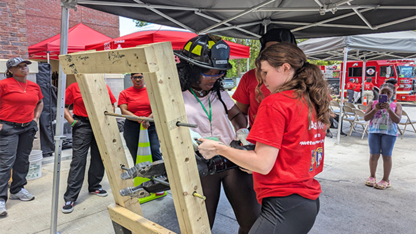 DeKalb and Decatur fire departments hosted a two-day event to celebrate women firefighters and hopefully attract more to the profession.
