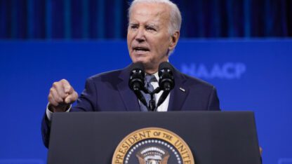 President Joe Biden's campaign is insisting anew that he is not stepping aside as he faces the stark reality that many Democrats at the highest levels want him to bow out of the 2024 election.