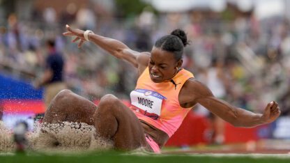 University of Georgia alum Jasmine Moore is the first U.S. woman to make the Olympic Games in both the triple jump and the long jump.