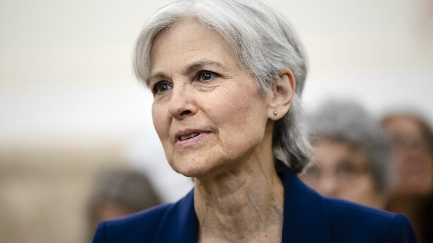 Former Green Party presidential candidate Jill Stein waits to speak at a board of elections meeting at City Hall in Philadelphia, Oct. 2, 2019.