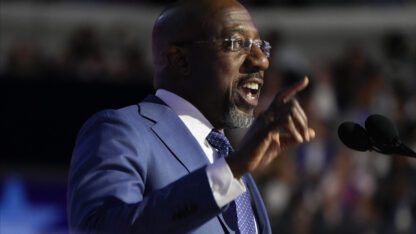 U.S. Sen. Raphael Warnock of Georgia landed a primetime speaking slot on the first day of the Democratic National Convention on Monday, using it to honor President Joe Biden’s accomplishments, lambast former President Donald Trump and give a vision for what the U.S. would look like under a President Kamala Harris.