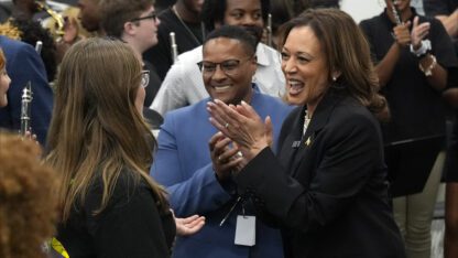 Vice President Kamala Harris is holding a presidential campaign rally at Enmarket Arena in Savannah. It's the final event of the campaign's two-day swing through South Georgia.