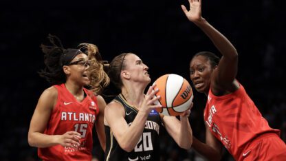 The New York Liberty beat the Atlanta Dream 91-82 on Tuesday night and advance to the semifinals of the WNBA playoffs.