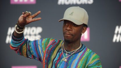 Rich Homie Quan attends the arrivals at VH1's Hip Hop Honors at David Geffen Hall at Lincoln Center on Monday, July 11, 2016, in New York.