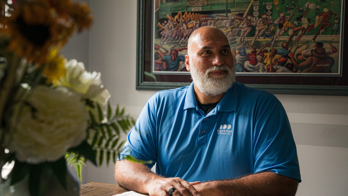 Louis Negron, an Afro Latino, at his home