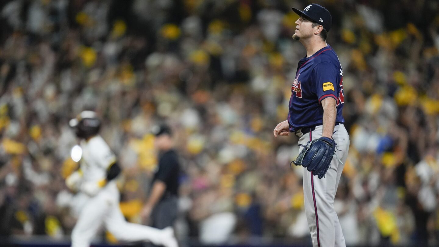 The San Diego Padres beat rookie AJ Smith-Shawver and the Atlanta Braves 4-0 in Game 1 of their NL Wild Card Series on Tuesday night.